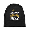 kings are born in 1972 Baby Beanies