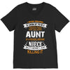 Super Cool Aunt Of A Freaking Awesome Niece V-Neck Tee