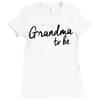 grandma to be Ladies Fitted T-Shirt