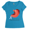 stomach cancer awareness Women's Triblend Scoop T-shirt