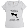 j'peux pas j'ai &eacute;quitation Women's Triblend Scoop T-shirt