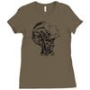 robot girl machine Ladies Fitted T-Shirt