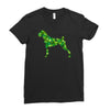 boxer leaf Ladies Fitted T-Shirt