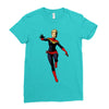 captain marvel Ladies Fitted T-Shirt