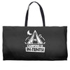 white ink camping is in tents funny Weekender Totes