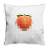 peach t Throw Pillow