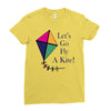 fly a kite Ladies Fitted T-Shirt