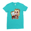 triple beagle portrait Ladies Fitted T-Shirt