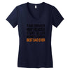 best dad ever fathers Women's V-Neck T-Shirt