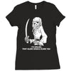 i'm smiling should scare u pirate skeleton Ladies Fitted T-Shirt