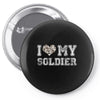 i love my soldier hunter camouflage Pin-back button