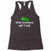 little brothers get luigi Racerback Tank