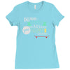 do more makes you happy skateboard Ladies Fitted T-Shirt