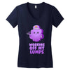 working off my lumps Women's V-Neck T-Shirt