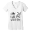SORRY, I CAN'T. Women's V-Neck T-Shirt