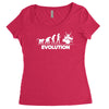 drummer evolution Women's Triblend Scoop T-shirt