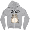 i am in love with cats Zipper Hoodie