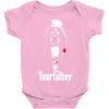 funny stars wars godfather parody yourfather mens Baby Onesie