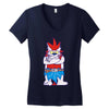wild aztec monster Women's V-Neck T-Shirt