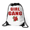 Girl Gang Drawstring Bags