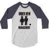 under new management stag night wedding mens 3/4 Sleeve Shirt