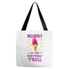 birthday troll mommy Tote Bags