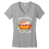 calcifer's bacon and eggs Women's V-Neck T-Shirt