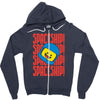 spaceship Zipper Hoodie