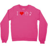 i love house music Crewneck Sweatshirt
