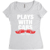 Plays With Cars Women's Triblend Scoop T-shirt