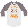 training to be the strongest super saiyan 3/4 Sleeve Shirt