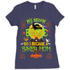 My Broom Broke So I Became A Biker Mom Ladies Fitted T-Shirt