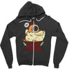 chicken permission Zipper Hoodie