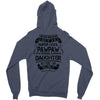 Super Cool Pawpaw Of A Freaking Awesome Daughter Zipper Hoodie