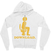 downloading poop Zipper Hoodie