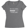 dad to be loading please wait new Women's Triblend Scoop T-shirt