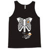 pregnant skeleton baby costume halloween maternity ninja ladies Tank Top