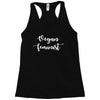 vegan feminist Racerback Tank
