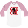 geek girl 3 4 sleeve baseball 3/4 Sleeve Shirt
