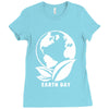 earth day planet Ladies Fitted T-Shirt