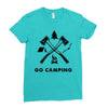 Go Camping Ladies Fitted T-Shirt
