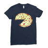 Pizza Slice Big Ladies Fitted T-Shirt