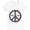 peace in our time vectorized Ladies Fitted T-Shirt