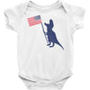 Patriotic T-Rex Baby Bodysuit