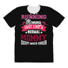 running mommy white All Over Women's T-shirt