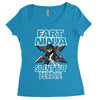 funny rude fart ninja ideal birthday gift or present Women's Triblend Scoop T-shirt