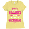 The Best Grammy Was Born In Sebtember Ladies Fitted T-Shirt