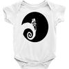 nightmare before christmas black logo Baby Bodysuit