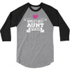 Worlds Best Aunt Ever 3/4 Sleeve Shirt
