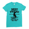Best Friend Great Dane Ladies Fitted T-Shirt
